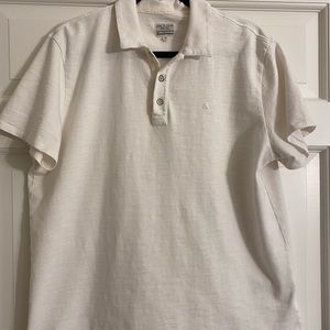 Men’s Rag and Bone brand white polo